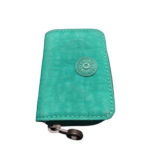 Kipling Turquoise Green Wallet Small Wallet Snap and Zip Around